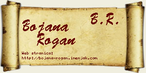 Bojana Rogan vizit kartica